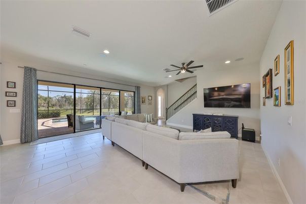 Interior, Living room, Recessed Lighting