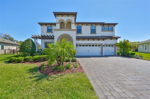 Attached, Backyard, Exterior, Facade, Mediterranean