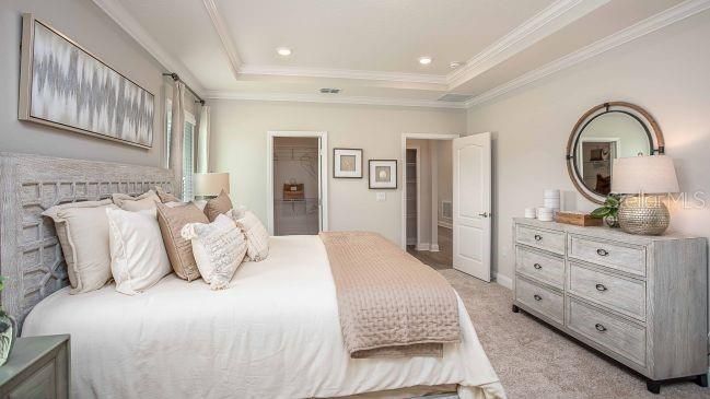 Bedroom, Interior, Recessed Lighting