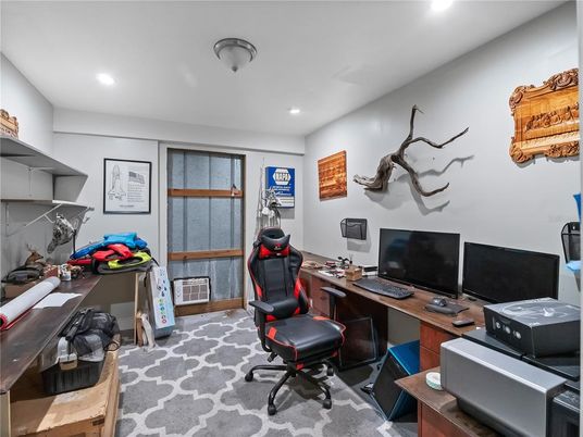 Home Office, Interior, Recessed Lighting