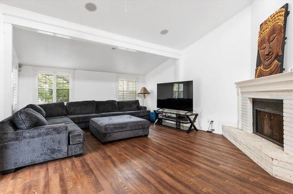Fireplace, Interior, Living room, Wood Texture Flooring