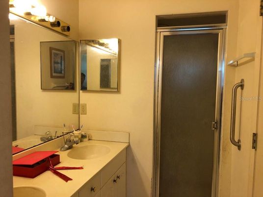 Bathroom, Dual Sink Vanities, Glass Shower, Interior