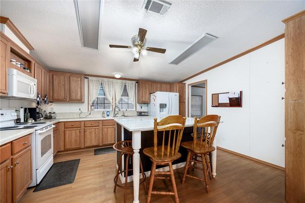 Interior, Kitchen, Wood Texture Flooring