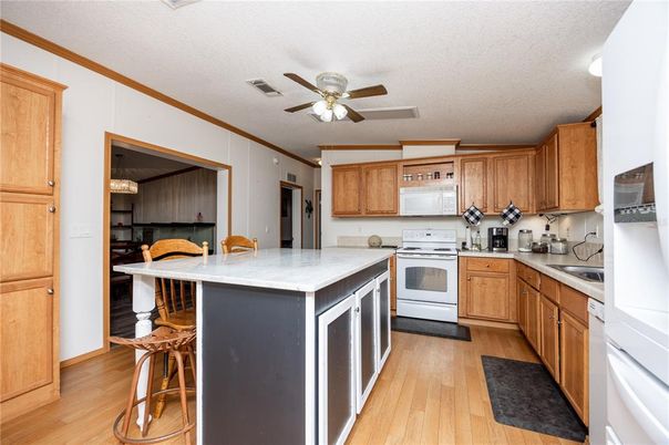 Interior, Kitchen, Wood Texture Flooring