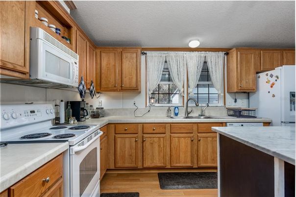Interior, Kitchen, Wood Texture Flooring