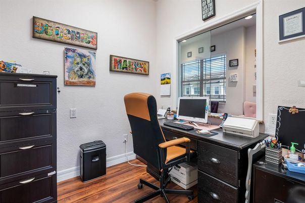 Home Office, Interior, Wood Texture Flooring