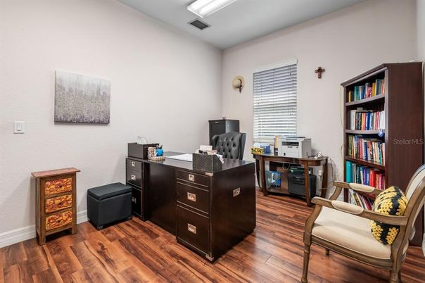 Home Office, Interior, Wood Texture Flooring