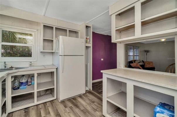 Interior, Kitchen, Wood Texture Flooring