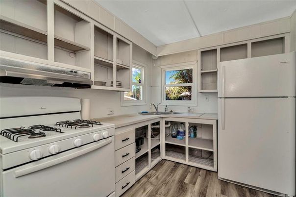 Interior, Kitchen, Wood Texture Flooring