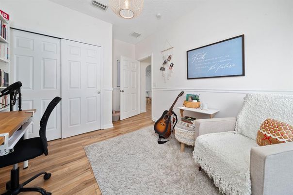 Home Office, Interior, Wood Texture Flooring