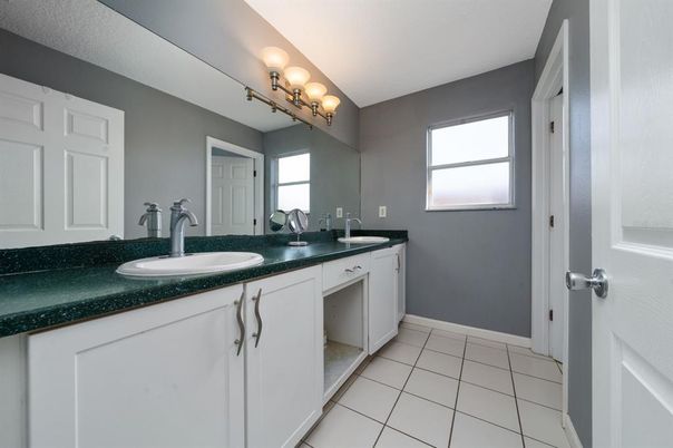 Bathroom, Dual Sink Vanities, Interior, Tile Countertops