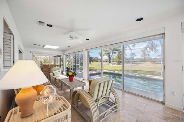 Interior, Living room, Recessed Lighting, Sun Room