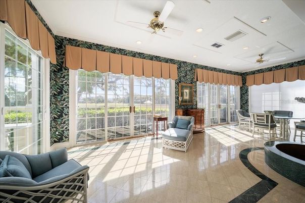 Dining room, Interior, Recessed Lighting, Sun Room