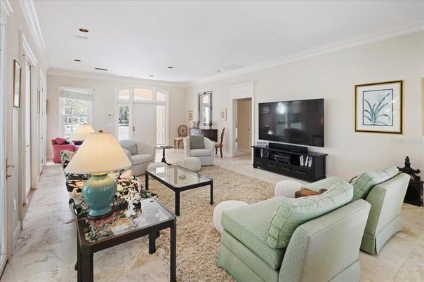 Interior, Living room, Recessed Lighting