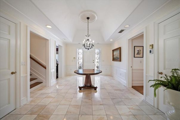 Chandelier, Interior, Recessed Lighting