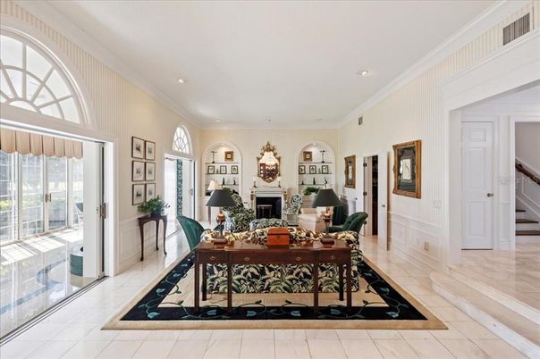 Fireplace, Interior, Living room, Recessed Lighting