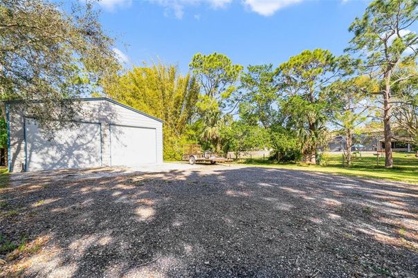 Backyard, Detached Garage, Exterior