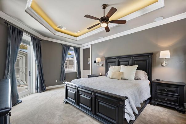 Bedroom, Interior, Recessed Lighting