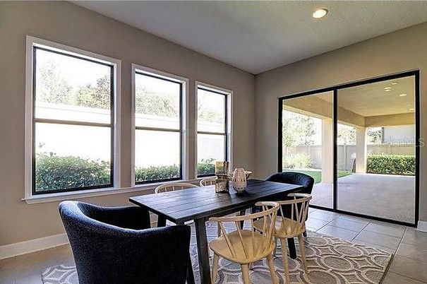 Dining room, Interior, Recessed Lighting