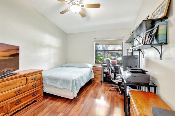 Bedroom, Home Office, Interior, Wood Texture Flooring