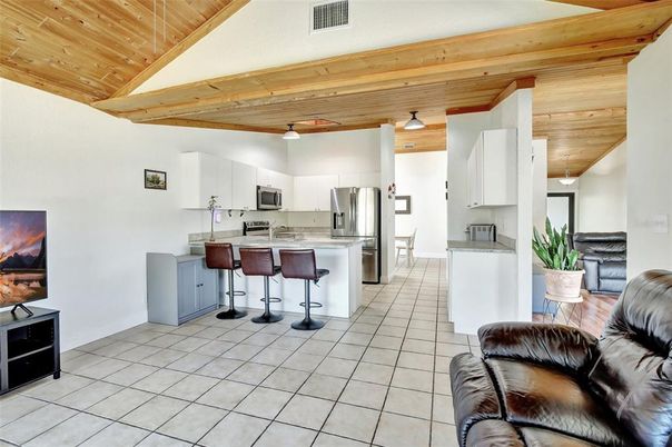 Interior, Kitchen, Stainless Steel Appliances, Wooden Ceilings