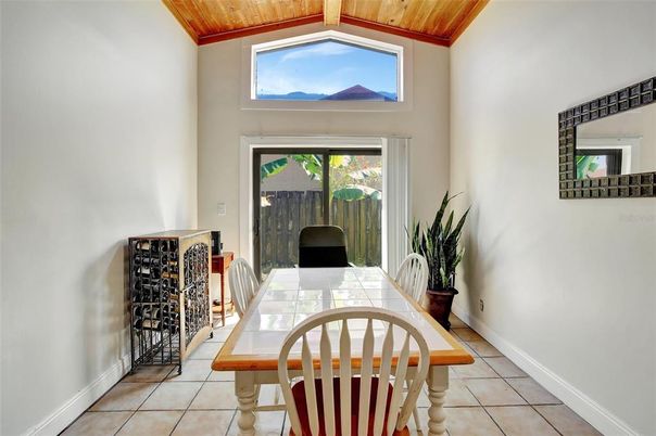 Dining room, Interior, Wooden Ceilings