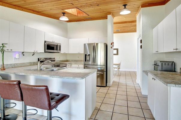 Interior, Kitchen, Stainless Steel Appliances, Wooden Ceilings