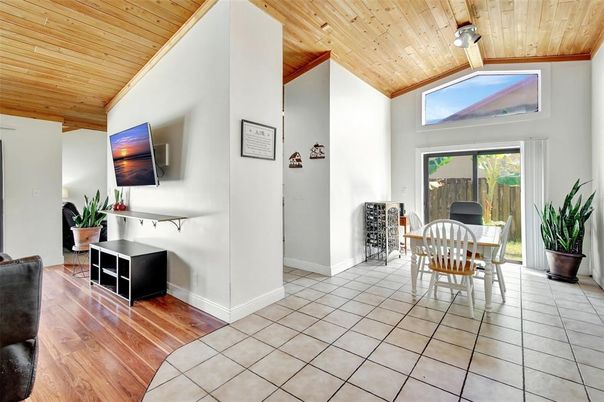 Dining room, Interior, Wooden Ceilings, Wood Texture Flooring