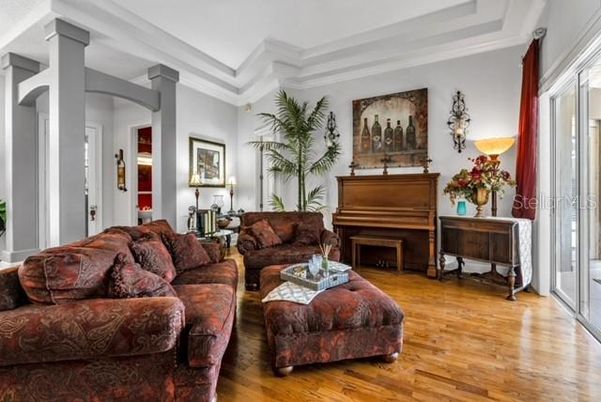 Fireplace, Interior, Living room, Piano, Wood Texture Flooring