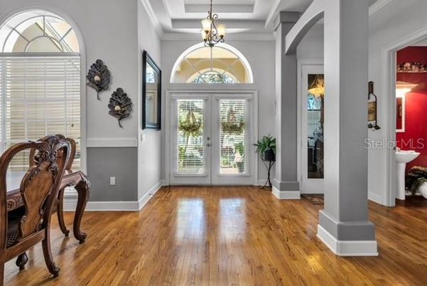 Chandelier, Interior, Pendant Lights, Wood Texture Flooring