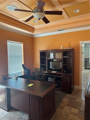Home Office, Interior, Recessed Lighting