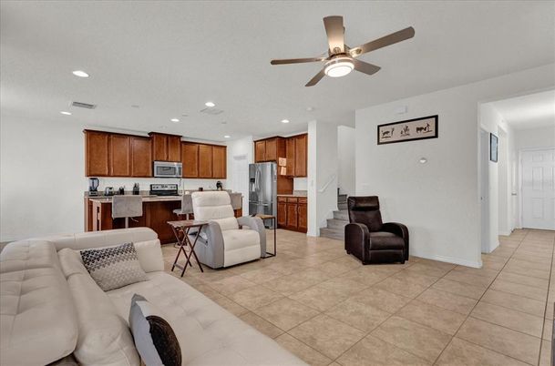 Interior, Kitchen, Living room, Recessed Lighting, Stainless Steel Appliances