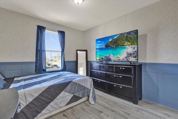 Bedroom, Interior, Wood Texture Flooring