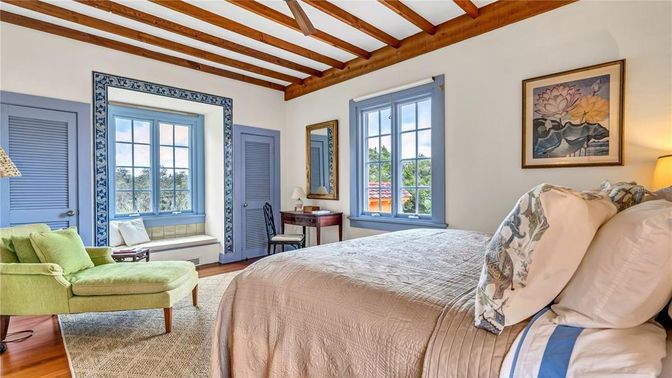 Bedroom, Interior, Wooden Beams, Wood Texture Flooring