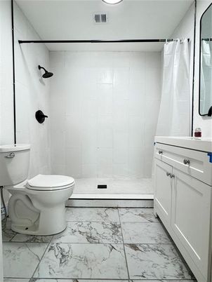 Bathroom, Glass Shower, Interior, Marble