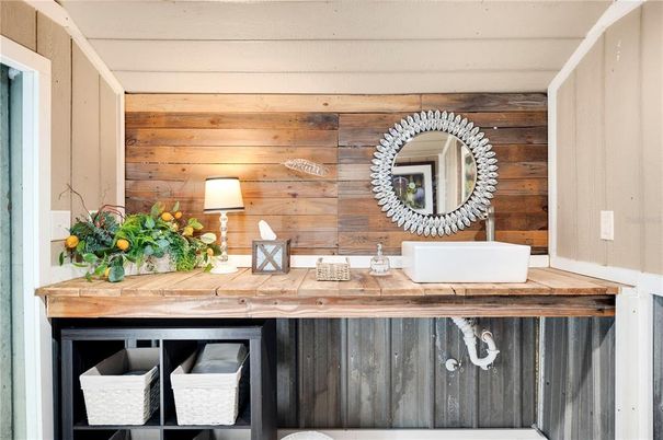 Bathroom, Interior, Wooden Walls