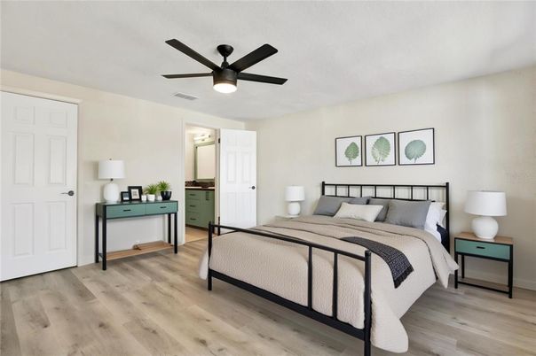 Bedroom, Interior, Wood Texture Flooring