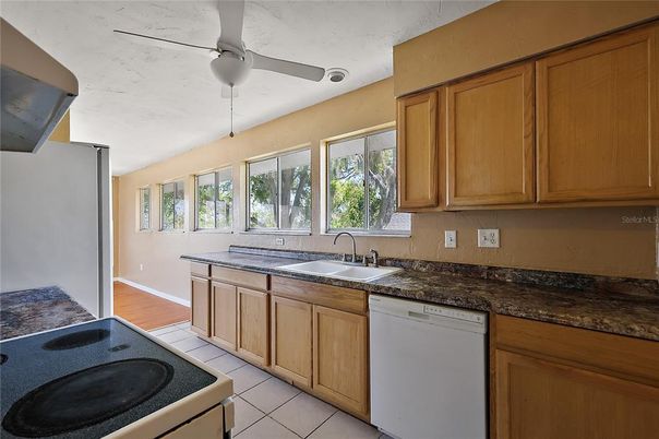 Interior, Kitchen, Wood Texture Flooring