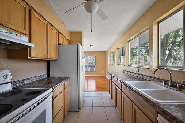 Interior, Kitchen, Wood Texture Flooring