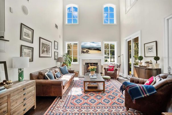 Fireplace, Interior, Living room, Wood Texture Flooring