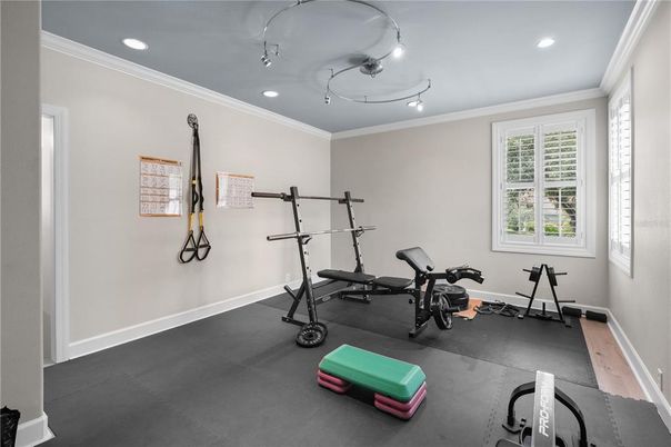 Fitness Equipment, Interior, Recessed Lighting