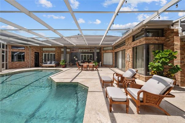 Glass Ceilings, Interior, Pool, Stone Walls, Sun Room