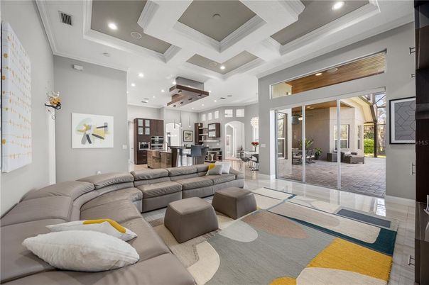 Interior, Kitchen, Living room, Recessed Lighting, Stainless Steel Appliances