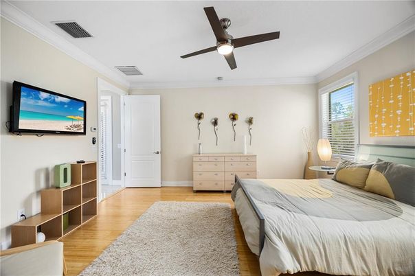 Bedroom, Interior, Wood Texture Flooring