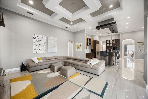 Interior, Kitchen, Living room, Pendant Lights, Recessed Lighting
