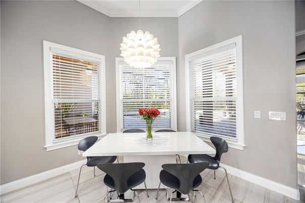 Chandelier, Dining room, Interior, Pendant Lights, Wood Texture Flooring