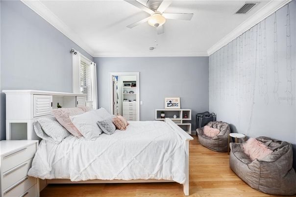 Bedroom, Interior, Wood Texture Flooring