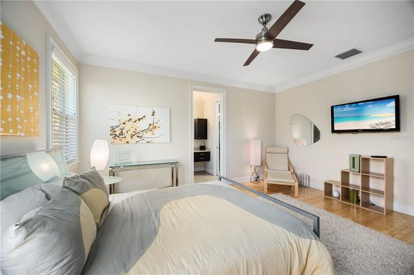 Bedroom, Interior, Wood Texture Flooring