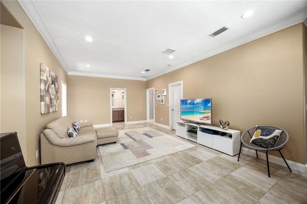 Interior, Living room, Recessed Lighting