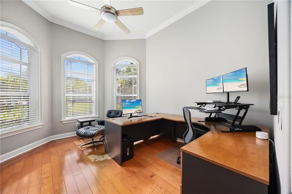 Home Office, Interior, Wood Texture Flooring